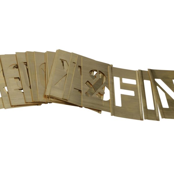 STENCILS Set of Brass Interlocking Stencils - Figures 1in