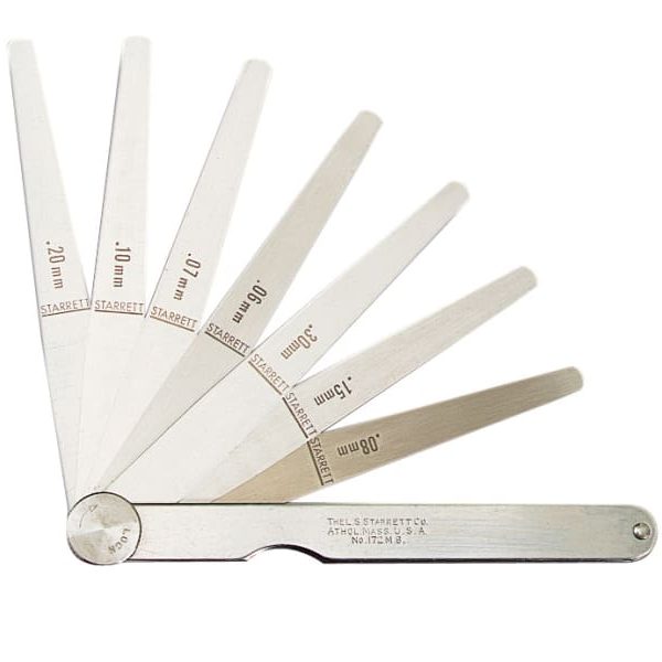 STARRETT 173MA Feeler Gauge 13 Piece Set 0.03-0.5mm