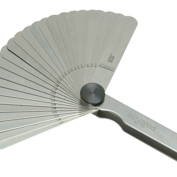 STARRETT 66 Feeler Gauge 26 Piece Set 0.0015-0.025in