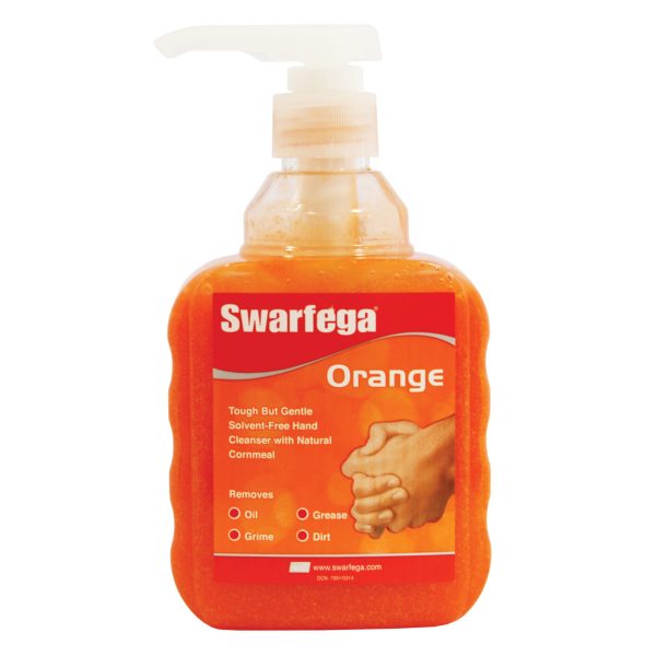 SWARFEGA® SOR400MP Orange Hand Cleaner Pump Top Bottle 450ml