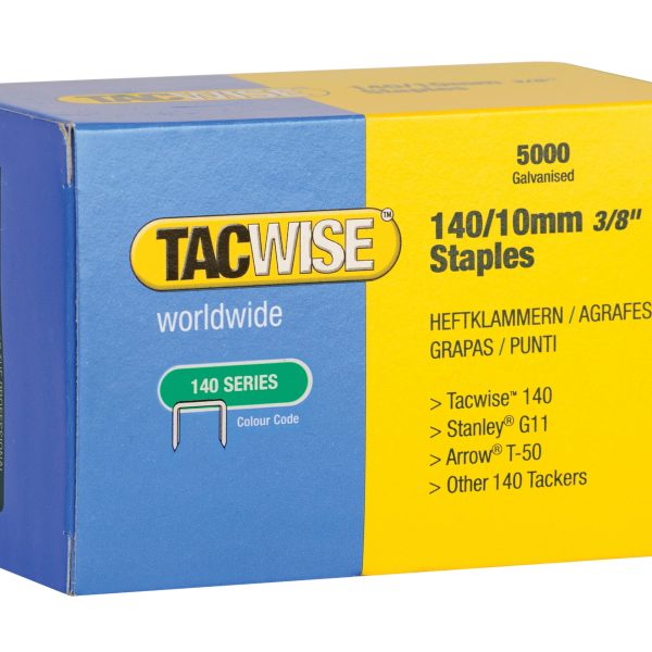 140 Galvanised Staples 10mm (Pack 5000)