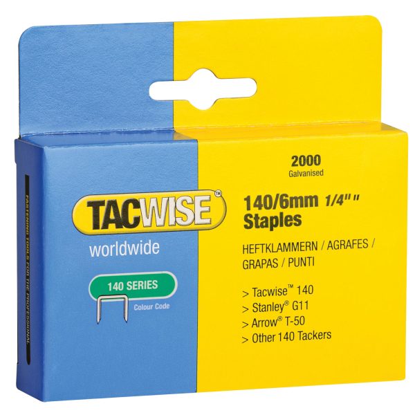140 Heavy-Duty Staples 6mm (Type T50  G) (Pack 2000)