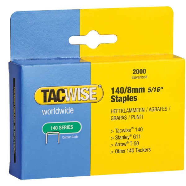 140 Heavy-Duty Staples 8mm (Type T50  G) (Pack 2000)