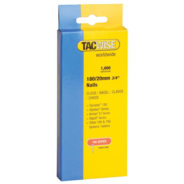 180 18 Gauge 20mm Nails Pack 1000