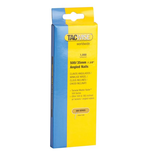 500 18 Gauge 35mm Angled Nails Pack 1000