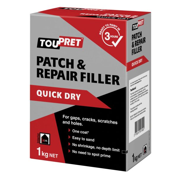 TOUPRET FGREB01GB Quick Dry Patch & Repair 1kg