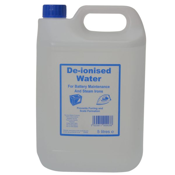 De-ionised Water 5 litre