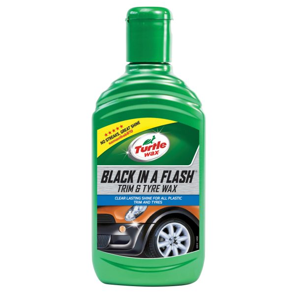 Black in a Flash Trim & Tyre Wax 300ml