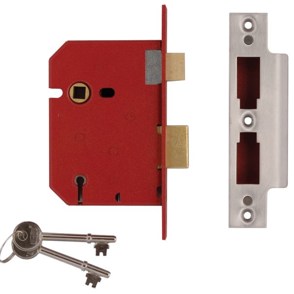 UNION 2201 5 Lever Mortice Sashlock Brass Finish 77.5mm 3in Box