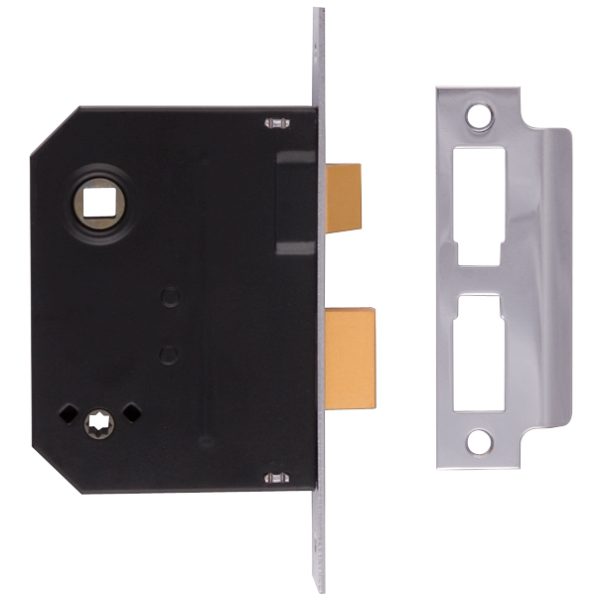 UNION 2294 Mortice Bathroom Lock Polished Brass 63mm 2.5in Box