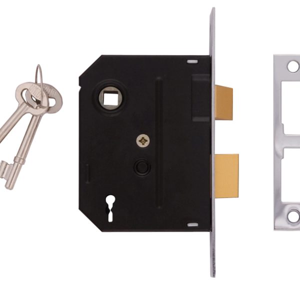 UNION 2295 2 Lever Mortice Sashlock Polished Brass 76mm 3in Box