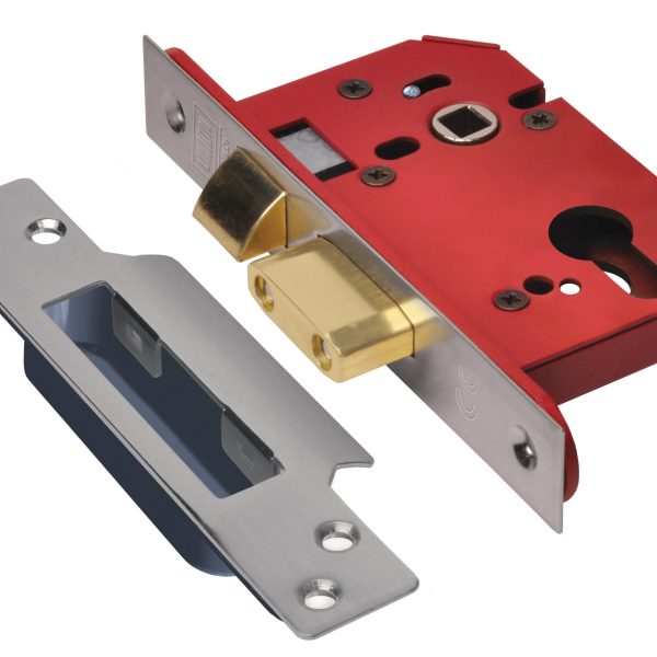 UNION StrongBOLT 22EU EUS-SS-3.0 Euro Sashlock Stainless Steel 81mm 3in