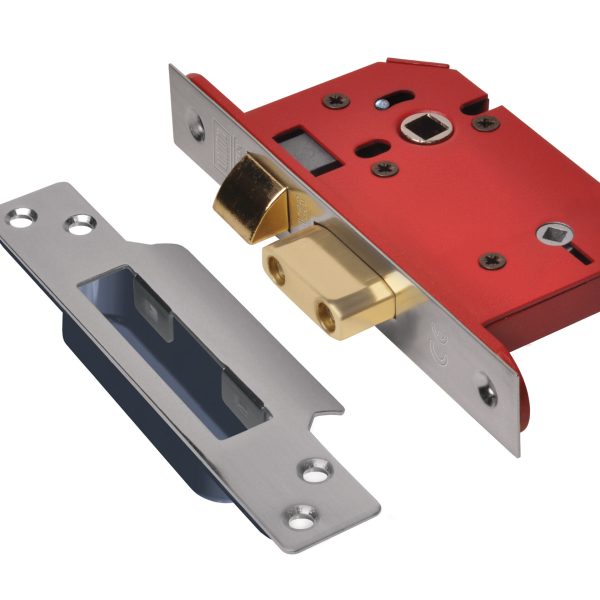 UNION StrongBOLT 22WCS Mortice Bathroom Lock Stainless Steel 68mm 2.5in Visi