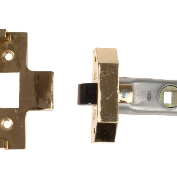 UNION Rebated Tubular Mortice Latch 2650 Electro Brass 63mm 2.5in