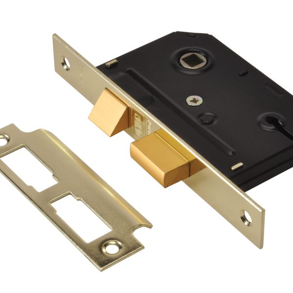 UNION ES-SL Essentials 3 Lever Mortice Sashlock Polished Brass 65mm 2.5in Visi