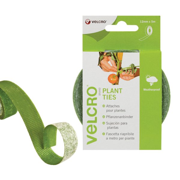 VELCRO® Brand 63202 VELCRO® Brand ONE-WRAP® Plant Ties 12mm x 5m Green