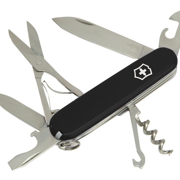 Climber Swiss Army Knife Black Blister Pack