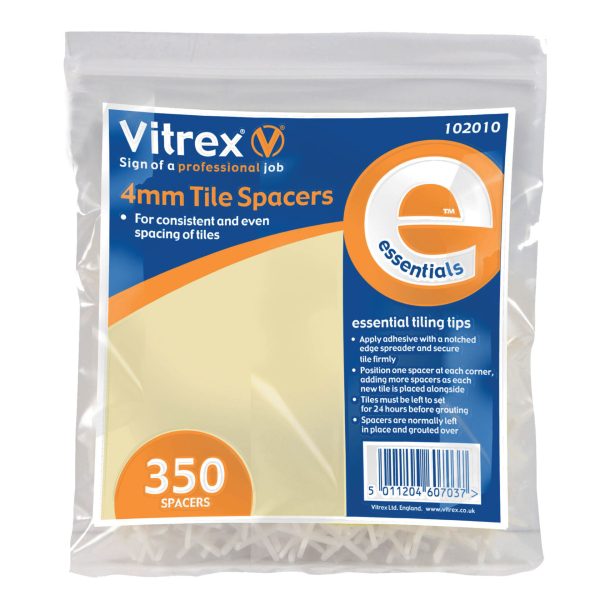 VITREX Essential Tile Spacers 4mm (Pack 350)