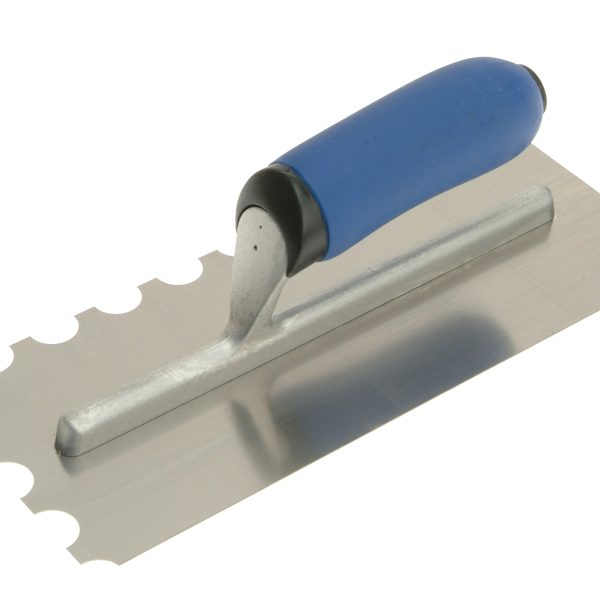 VITREX Professional Notched Adhesive Trowel 20mm Stainless Steel 11 x 4.1/2in