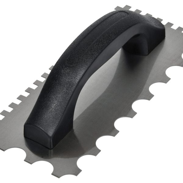 VITREX Wall & Floor Notched Adhesive Trowel 6/20mm Plastic Handle 9 x 4in