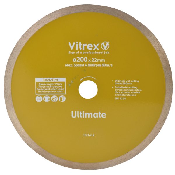 VITREX Ultimate Diamond Blade 200mm