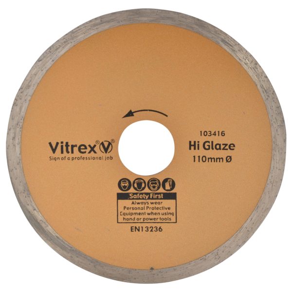 VITREX Hi Glaze Diamond Blade 110mm
