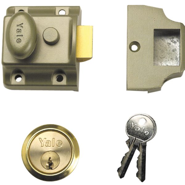 YALE LOCKS 723 Deadlatch 40mm Backset ENB Finish Box