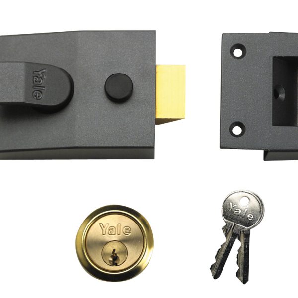 YALE LOCKS 88 Standard Nightlatch 60mm Backset DMG Finish 60mm Backset Box