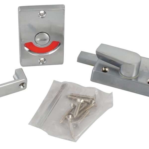 YALE LOCKS Indicator Bolt for Bathrooms or W.C Doors Satin Chrome P127