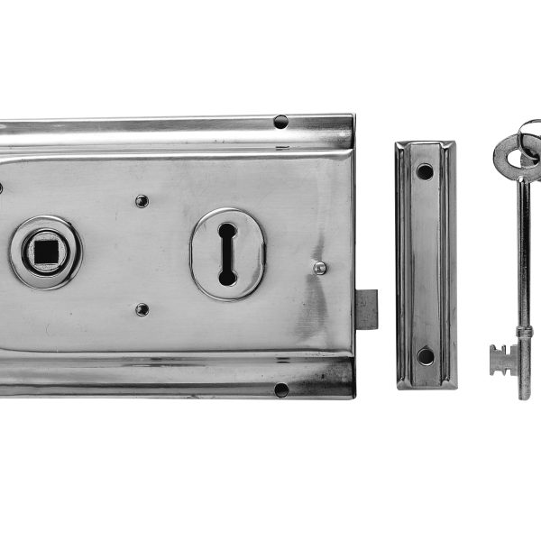 YALE LOCKS P334 Rim Lock Grey Finish 156 x 104mm Visi