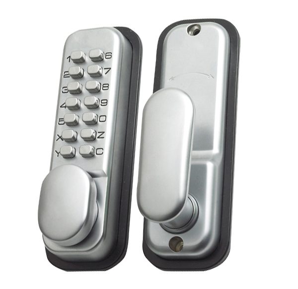 YALE LOCKS P-DL02-SC Push Button Door Lock Chrome Finish Hold Open Function