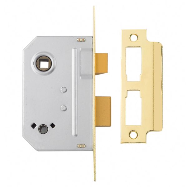 YALE LOCKS PM236 Bathroom 2 Lever Sashlock Polished Brass 67mm 2.5in