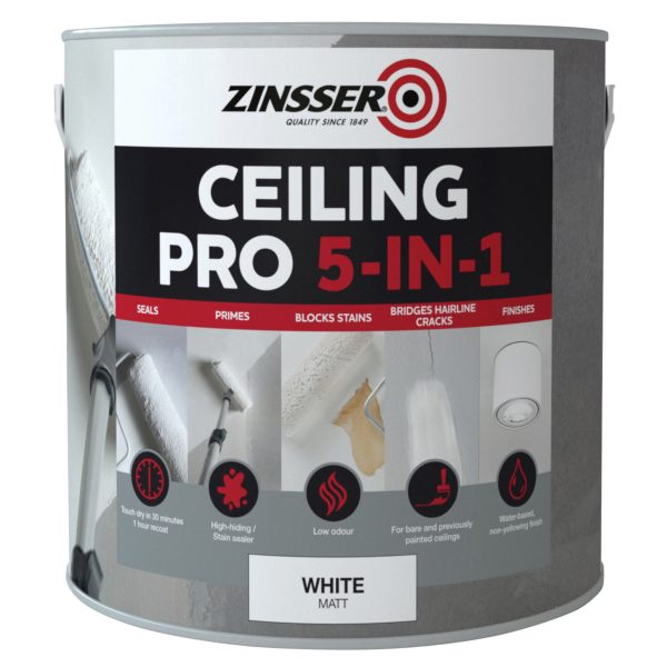 ZINSSER Ceiling Pro 5-in-1 2.5 litre