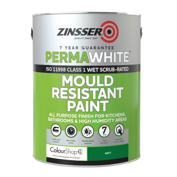 ZINSSER Perma-White® Interior Paint Matt 2.5 litre