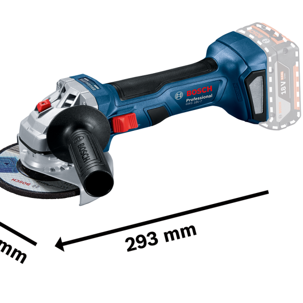 BOSCH 06019H9003 GWS 18V-7 115mm A/Grinder (body only, carton)