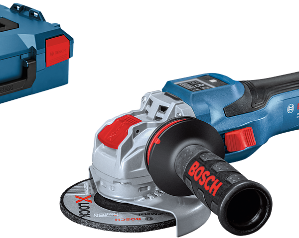 BOSCH 06019H6500 GWX 18V-15 SC 125mm BITURBO BRUSHLESS X-LOCK 18V A/Grinder (body only, L-BOXX) + GCY 42 (CoMo)
