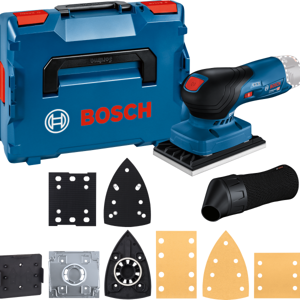 BOSCH 06019L0001 GSS 12V-13 BRUSHLESS 12V O/Sander (body only, rectangular, squared and delta plates, L-BOXX)