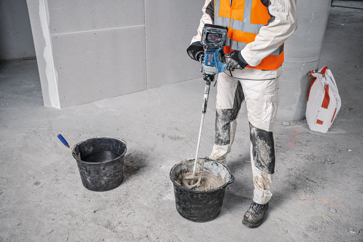 BOSCH 06011C2000 GRW 18V-120 18V Mixer (Bare tool, 13cm extension piece, Carton) - Image 4