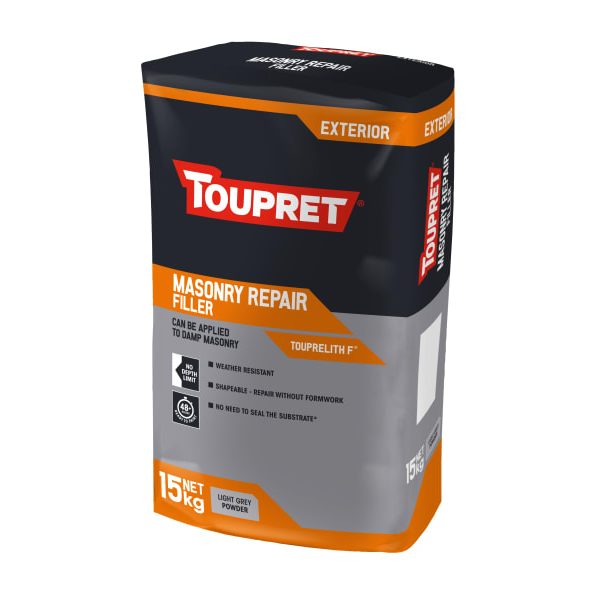 TOUPRET TTTHR15GB Exterior Masonry Repair Filler 15kg