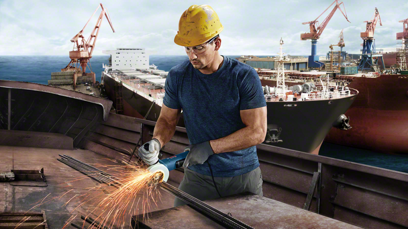 BOSCH 06013965 GWS 9-115 P A/Grinder (carton) - Image 5