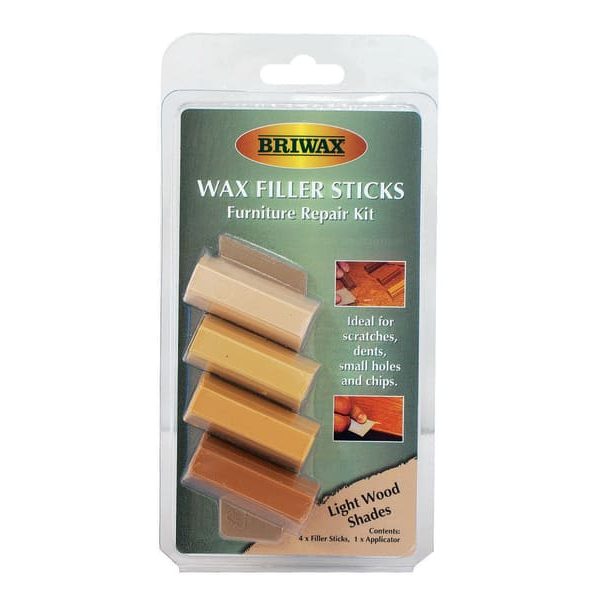 BRIWAX Wax Filler Sticks Light Wood Shades (Pack 4)