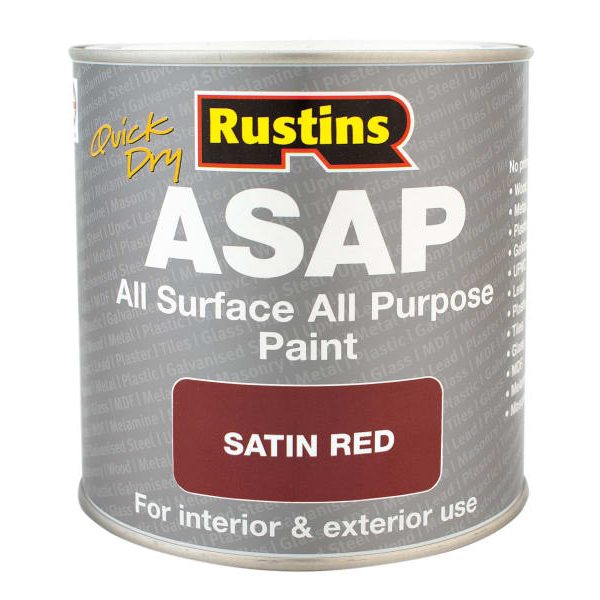 RUSTINS ASAP Paint Red 500ml