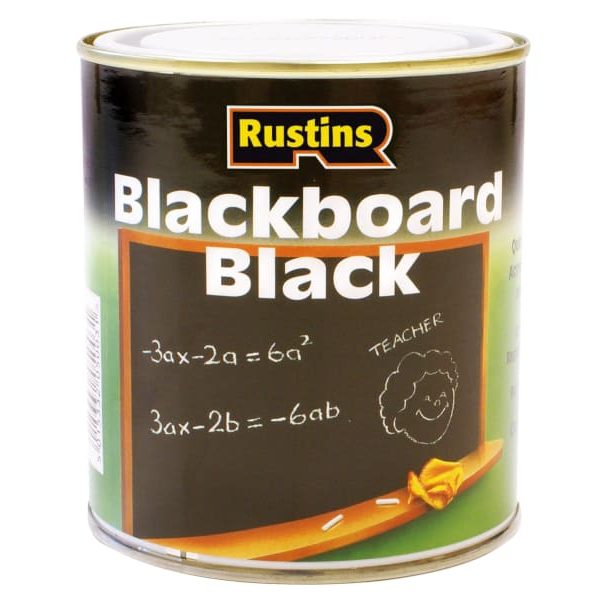 RUSTINS Quick Dry Blackboard Black 500ml