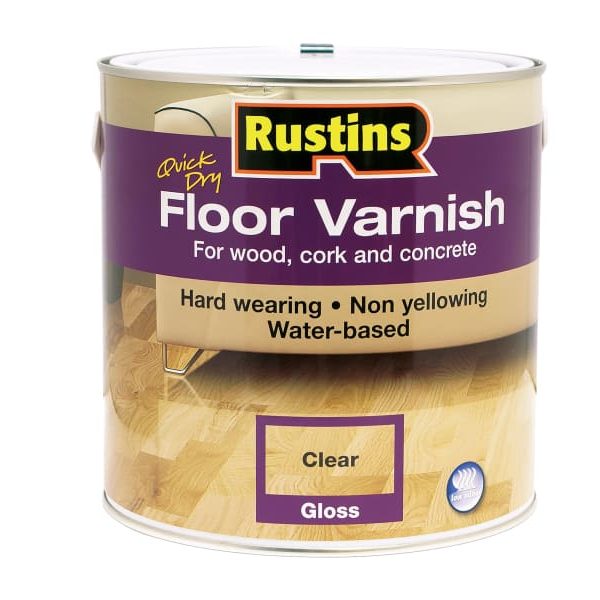 RUSTINS Quick Dry Floor Varnish Gloss 2.5 litre