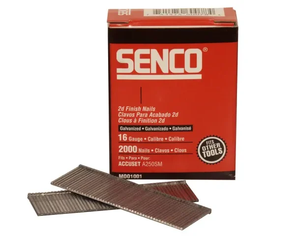 Straight Brad Nails Galvanised 16G x 38mm (Pack 2000)