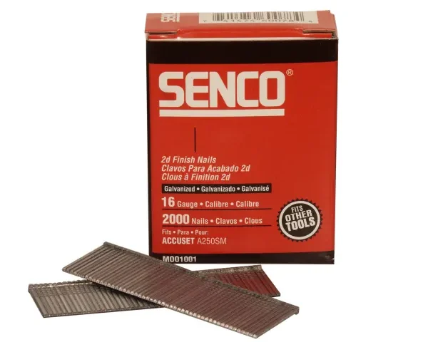 Straight Brad Nails Galvanised 16G x 45mm (Pack 2000)