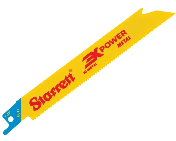 STARRETT B614-5 Bi-Metal Reciprocating Blade, Metal Straight 152mm 14 TPI (Pack 5)