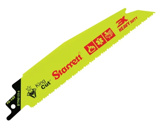 STARRETT BTR61014-5 Bi-Metal King Cut™ Demolition Blade 152mm 10-14 TPI (Pack 5)