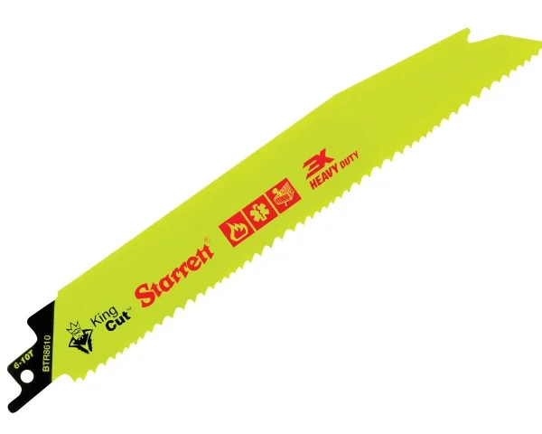STARRETT BTR8610-5 Bi-Metal King Cut™ Demolition Blade 203mm 6-10 TPI (Pack 5)