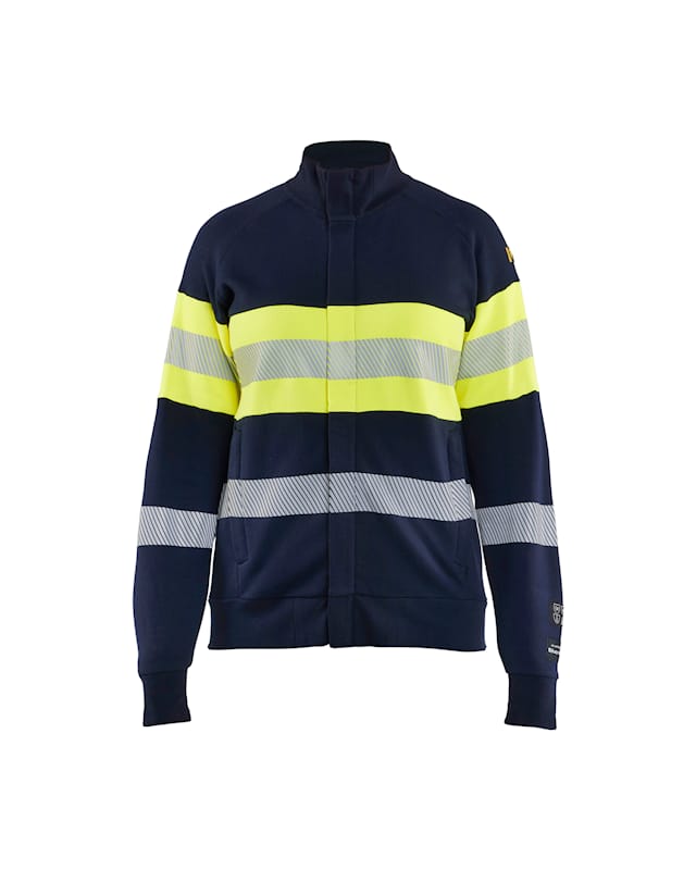 Blaklader 3472 Women's Sweatshirt Multinorm Hi-Vis Zip